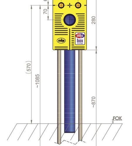 mhs Waschtisch 10132ME5po0000 Auslass 80mm WTS/20/ME-Geberit Mepla