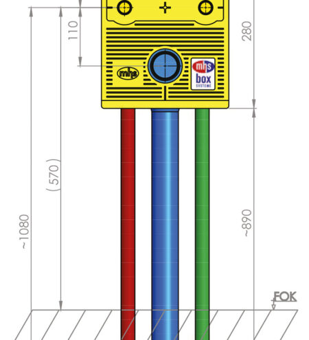 mhs Spültisch 12031PS5po0000 Auslass 153mm STS/16/PS-Polysan Polysan