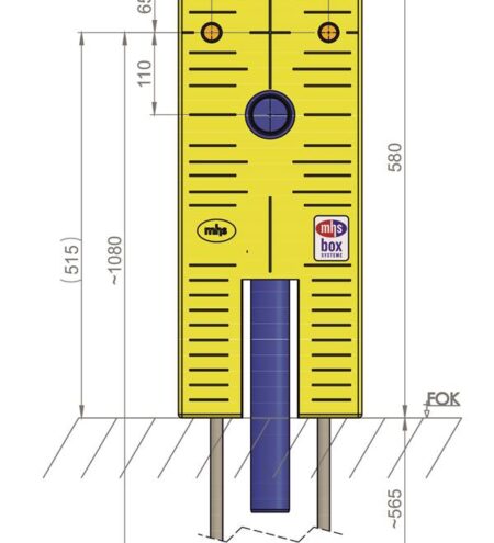 mhs Spültisch 12051KE5po0000 Auslass 153mm STS-L/16/KE-Kelit Kelox