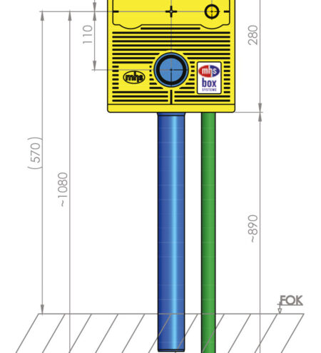 mhs Spültisch 12131ME5po0000 Kaltwasserleitung STDS/16/ME-Geberit Mepla