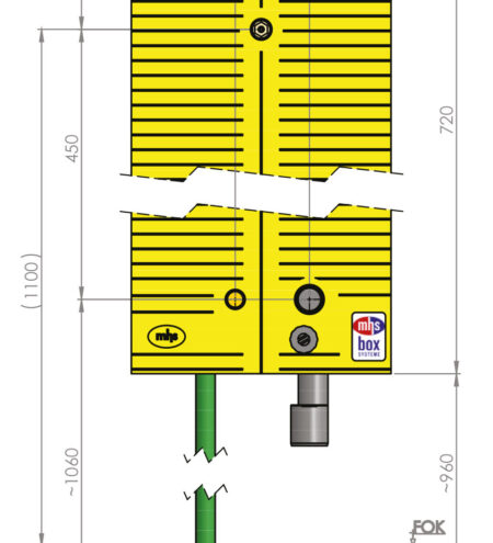 mhs Waschmaschine 14151PSK050000 UPVentil HL400 = 450 WMS/29209550-L/16/PS-Polysan Polysan