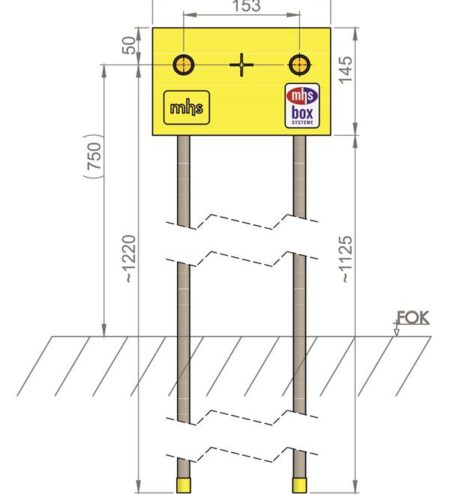 mhs Badewanne 14531ME0000000 Auslass 153mm BWS/ME/16-Geberit Mepla