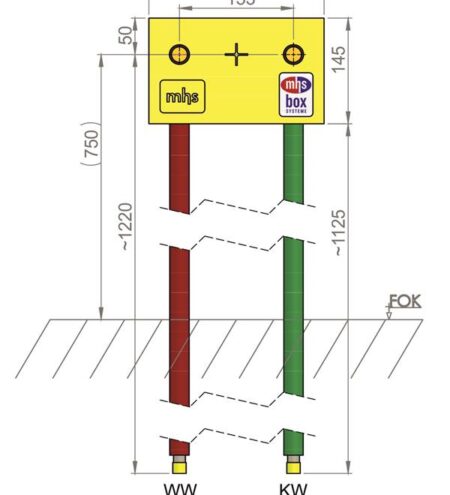 mhs Badewanne 14542KE0000a00 Auslass 153mm BWS-I/KE/20/BH-Kelit Kelox