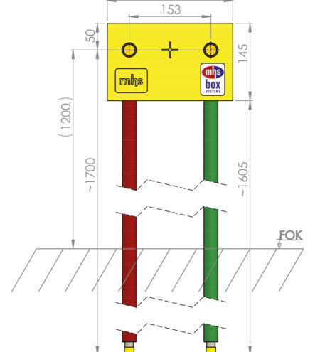 mhs Dusche 14632ME0000000 Auslass 153mm DUS/ME/20-Geberit Mepla