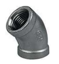 Winkel 45° Fig. 120/303 Wst.316 1" IG