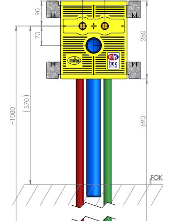 mhs Waschtisch 20141VR5po0000 Auslass 80mm WTU/240/AS80-I/16/VR-Viega Raxofix