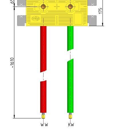 mhs Dusche 35841KE0000b00 Auslass 153mm Small DUUSmall-I/KE/16/DS-Kelit Kelox