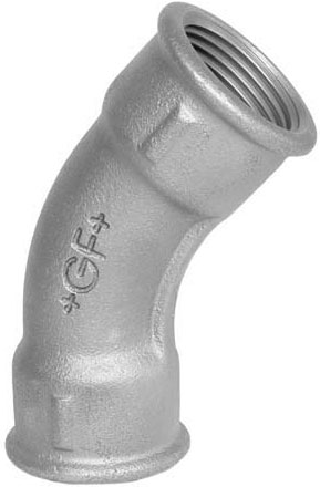 Bogen 45° Fig. 41 5/4" schwarz