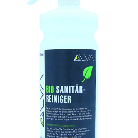 ALVA BIO Sanitär-Reiniger, 1000 ml Flasche mit Sprühkopf