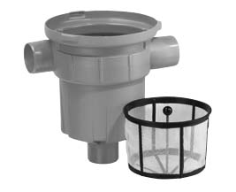 ALVA Filter mit Laubsammelkorb, beruhigter Zulauf für 2000-10000L RWT