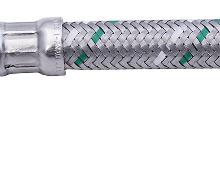 ALVA Niroflex-Verbinder DN13 DVGW, Silikon IG 1/2" x IG Bogen 3/4" L 30cm