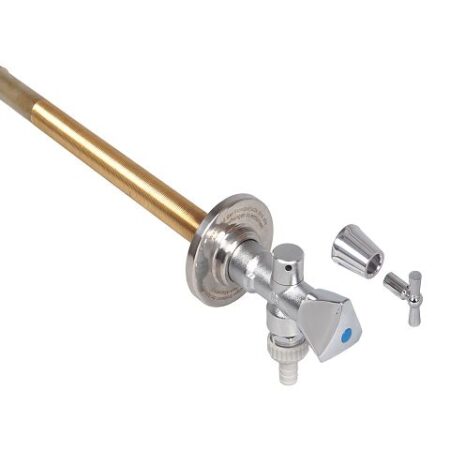 ALVA Frost-tec für Rohbau und Sanierung, mit Rohrbelüfter und Rückflussverhinderer, Sanitärgriff, DN15, chrom 0028151550001