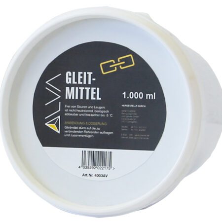 ALVA Gleitmittel 1000 ml Topf, Farbe weiß