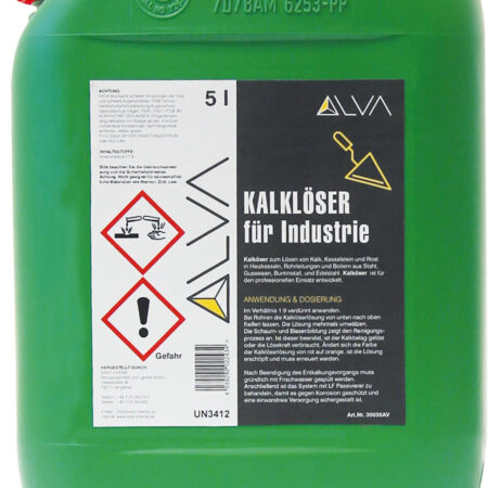 ALVA KalkLöser für Industrie, 5L Konzentrat zum Mischen