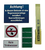 ALVA Kennzeichnungsset für, Regenwassertanks