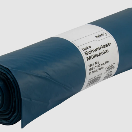 ALVA Schwerlast-Muellsaecke 120 L, 70 µ 700x1100mm blau, LDPE 15 Stück/Rolle