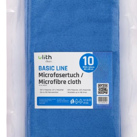 ALVA Clean-Basic Microfasertuch blau, 40 x 40 cm, 1 Beutel á 10 Stck.