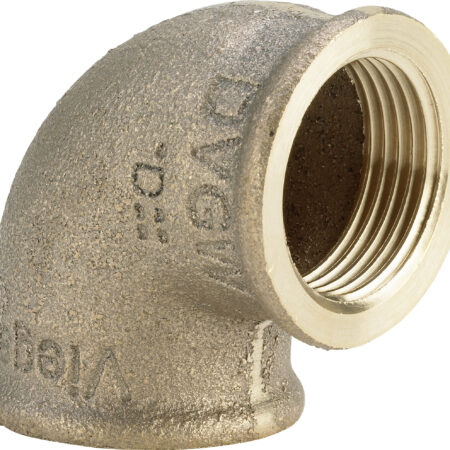 ALVA Bogen 90 Grad 3090 in Rp1 1/4 x Rp1 1/4 Rotguss
