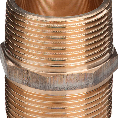 ALVA Doppelnippel 3280 in R2 1/2 Rotguss