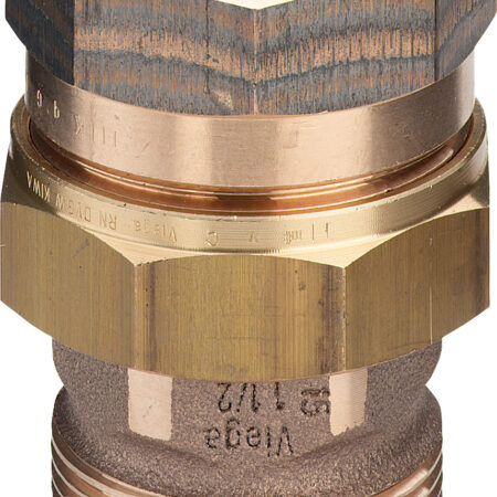 ALVA Rohrverschraubung 3331 flachdichtend in R1/2 x Rp1/2 Rotguss