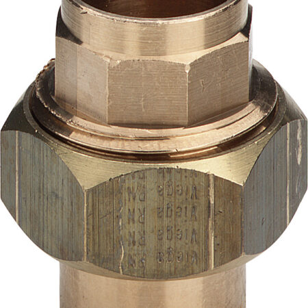 ALVA Verschraubung 94330 flachdichtend in 15mm Rotguss