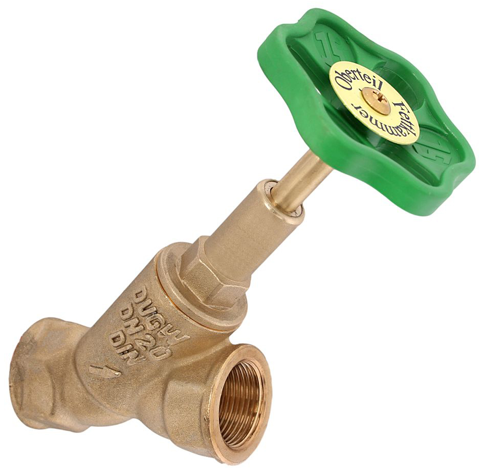 ALVA Freistromventil mit Muffenanschluss, ohne Entleerung, mit steigender Spindel, DN32, Innengewinde 1 1/4", DVGW geprüft 0015053200001