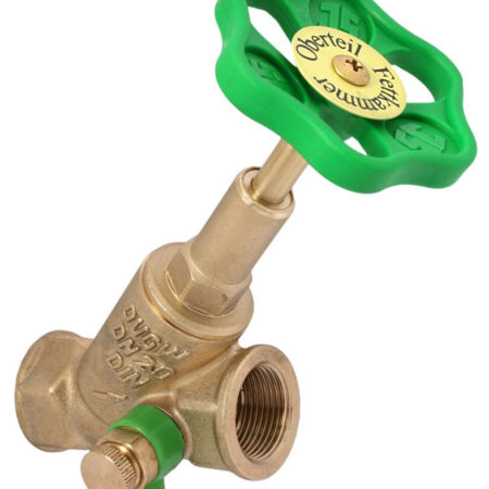 ALVA Freistromventil mit Muffenanschluss, mit Entleerung, mit steigender Spindel, DN32, Innengewinde 1 1/4", DVGW geprüft 0015103200001