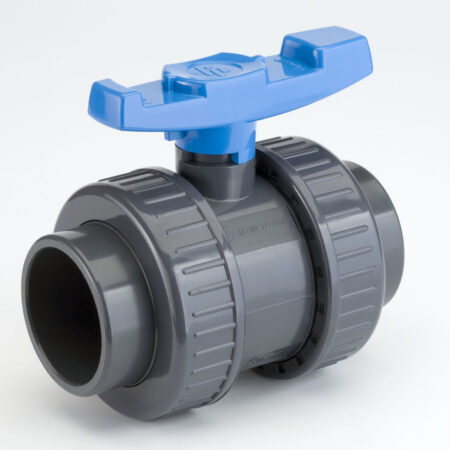ALVA PVC-U Kugelhahn d50 für Schwimmbadanwendung PN16, grau