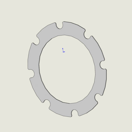 AE Flanschdichtung 180mm Dm m.8 Loecher