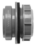 Anschraub-Muffe DN50 f.Kunststoff- Reinigungs-Deckel in grau Nr.50000AM