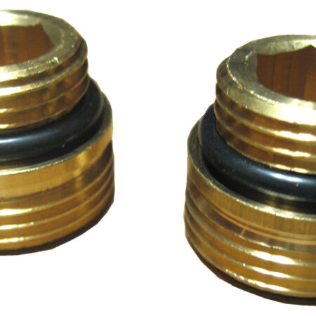 ALVA Anschlussnippel 1/2x3/4" blank flachdichtend mit O-Ring, per Paar