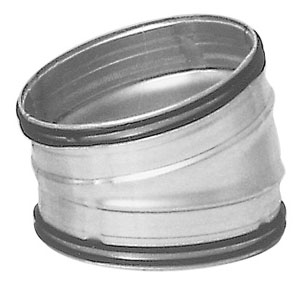 ALVA Spiro Bogen verz.Blech DN100-15° mit Lippendichtungen