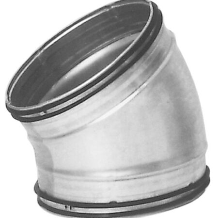 ALVA Spiro Bogen verz.Blech DN125-30° mit Lippendichtungen