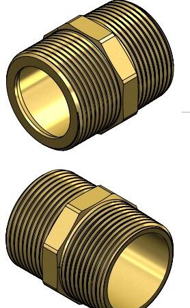 ALVA Doppelnippel 11/4" AG konisch-flachdichtend