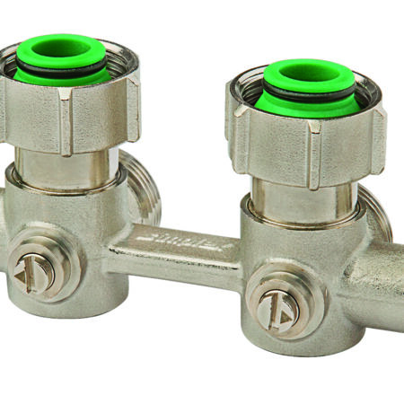ALVA 4-fach-Hahnblock E2 Standard flachdichtend 3/4" (inkl. Konusteile)
