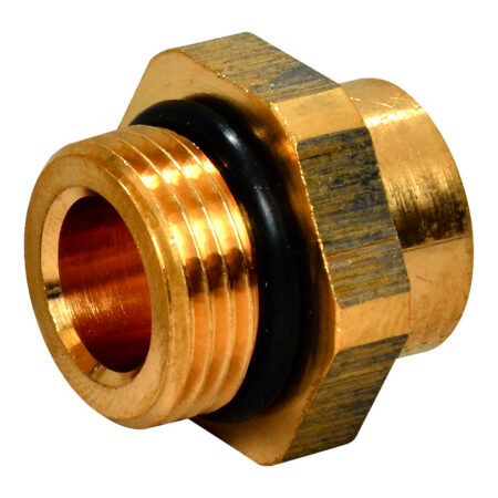 ALVA Probeentnahmeventil Adapter 3/8"-1/4" Rotguss