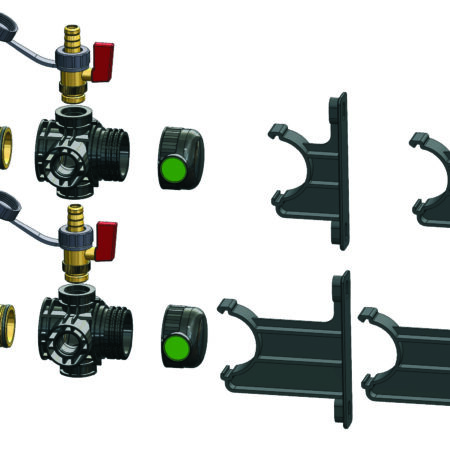 ALVA Grundpaket Soleverteiler mit Gewindeende 6/4"