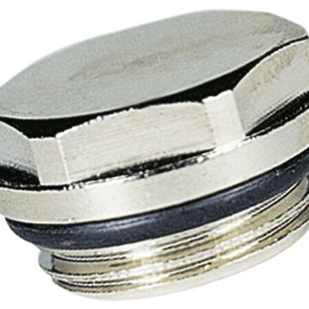 ALVA Radiator-Verschlussstopfen vernickelt 1/2"