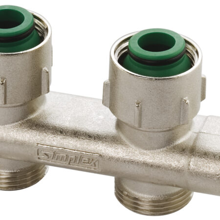 ALVA absperrbares Umlenkstück Durchgangsform, 3/4"