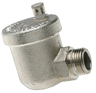 ALVA Eckentlüfter für Heizkörper chrom 1/2" ohne Absperrventil