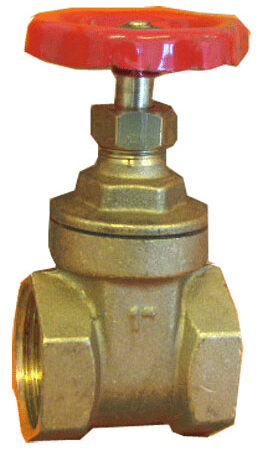 ALVA Einkeilschieber Messing 1"