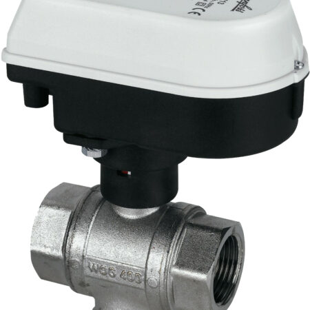 ALVA Motorkugelhahn 5/4" 3-Weg 230V m.Hilfskontakt, kvs 21, max. 110°C