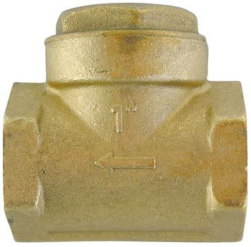 ALVA Rückschlagklappe 1/2", Mssg. mit Gummidichtung