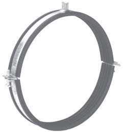 ALVA Lüftungsschelle DN100, IG M8 , verz. m. Gummi