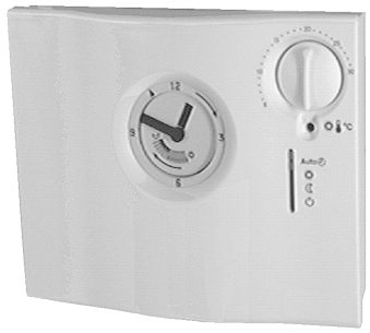 ALVA Raumthermostat Analog mit Tag/Nacht Schaltuhr