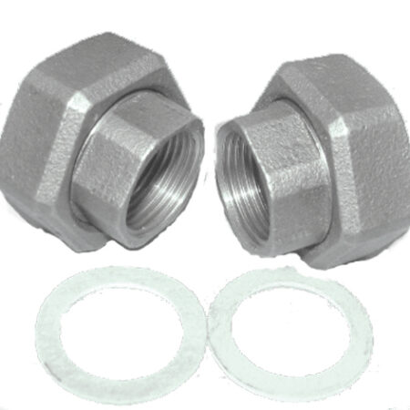 ALVA Rohrverschraubung 5/4" IG m.Muttern 2" per Satz