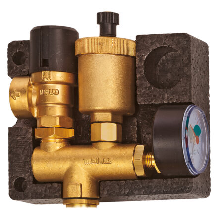ALVA Sicherheitsgruppe K 1/2", 3 bar m.Manometer