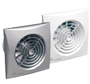ALVA Kleinraumventilator DN100 Lampe, VK weiß