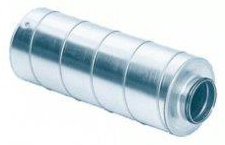 ALVA Rohrschalldämpfer DN 100 Länge 900mm, Dämmung 100mm