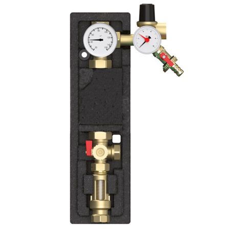 ALVA 1-Strang Solarstation S3/4", ohne Pumpe (EBL:130mm,AG:1")